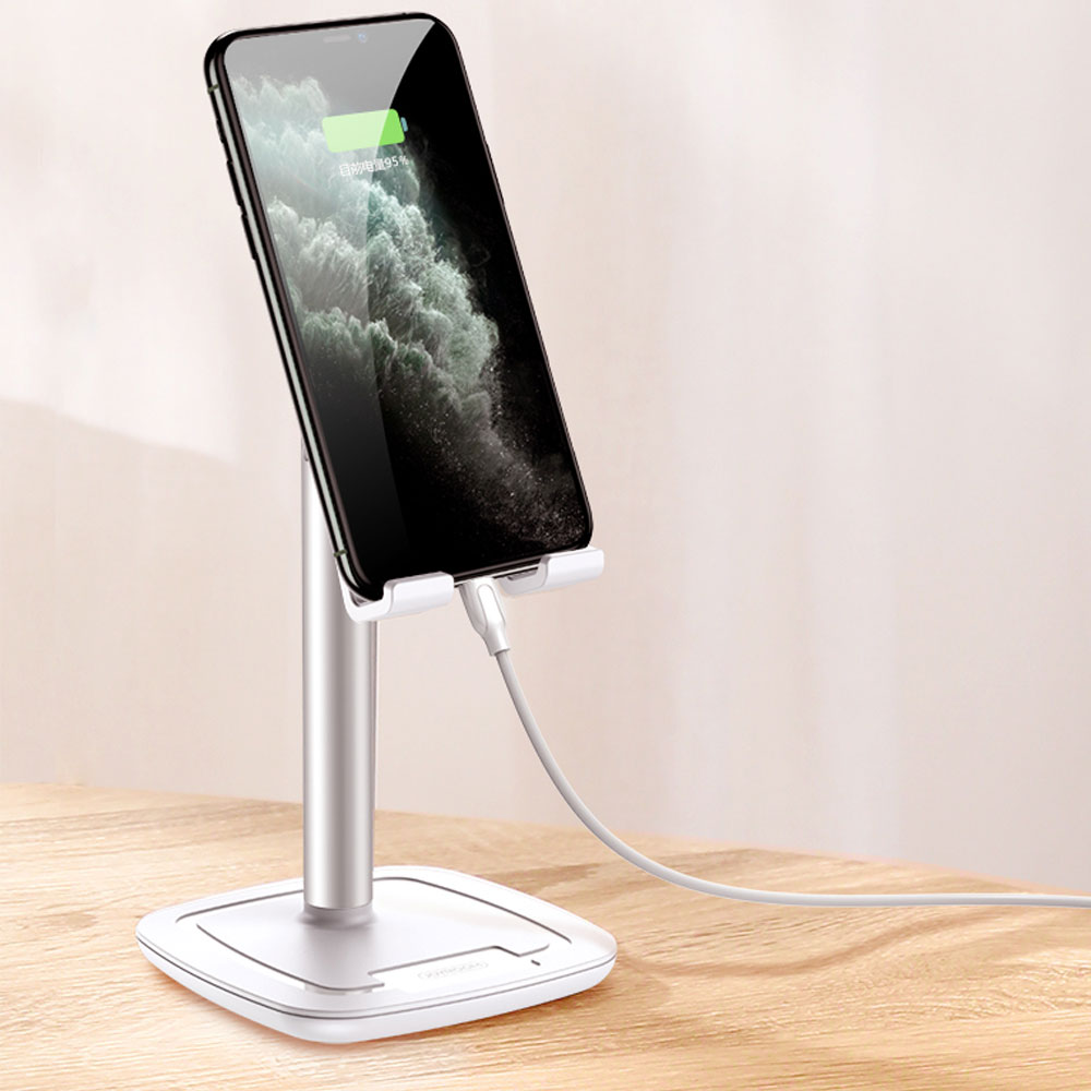 Picture of Joyroom Aluminum and ABS Desktop Phone iPad Tablet Holder Stand Phone Holder(White)