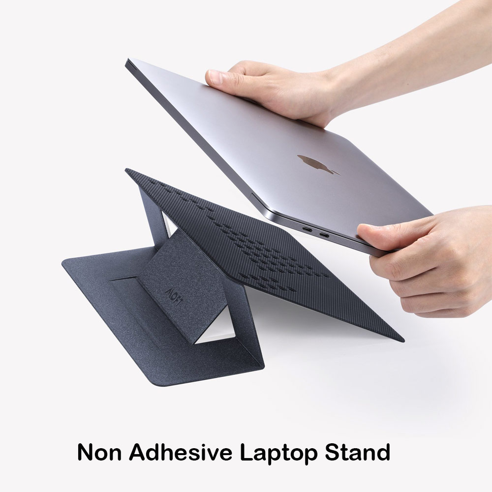 Picture of �Apple MacBook Air 13\" 2020  | MOFT Invisible Laptop Stand NON Adhesive with Holes for Heat Dissipation for Laptop Macbook Air 13 M1 Macbook Pro 13 M1 (Space Grey)