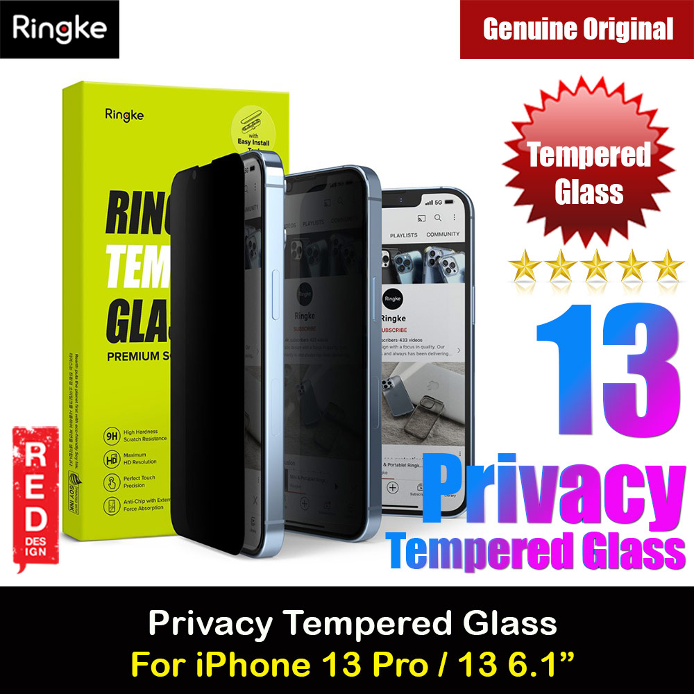 Picture of Ringke Privacy Anti View Tempered Glass Screen Protector for Apple iPhone 13 Pro iPhone 13 6.1 (Privacy) �Apple iPhone 13 6.1- �Apple iPhone 13 6.1 Cases, �Apple iPhone 13 6.1 Covers, iPad Cases and a wide selection of �Apple iPhone 13 6.1 Accessories in Malaysia, Sabah, Sarawak and Singapore 