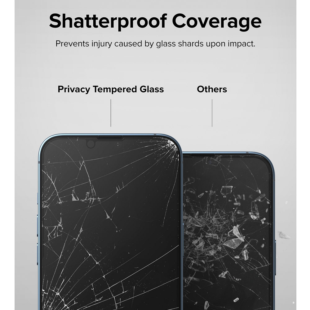 Picture of �Apple iPhone 13 6.1 Screen Protector | Ringke Privacy Anti View Tempered Glass Screen Protector for Apple iPhone 13 Pro iPhone 13 6.1 (Privacy)