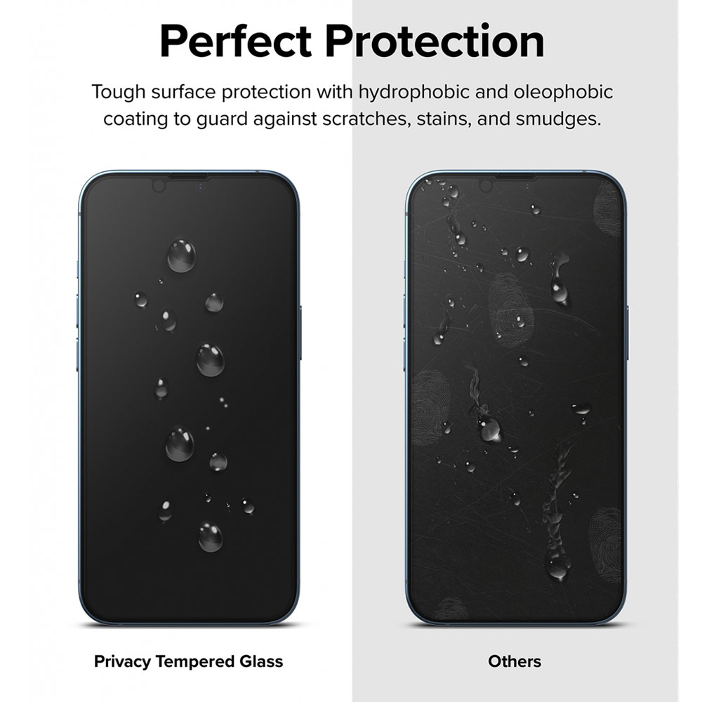 Picture of �Apple iPhone 13 6.1 Screen Protector | Ringke Privacy Anti View Tempered Glass Screen Protector for Apple iPhone 13 Pro iPhone 13 6.1 (Privacy)