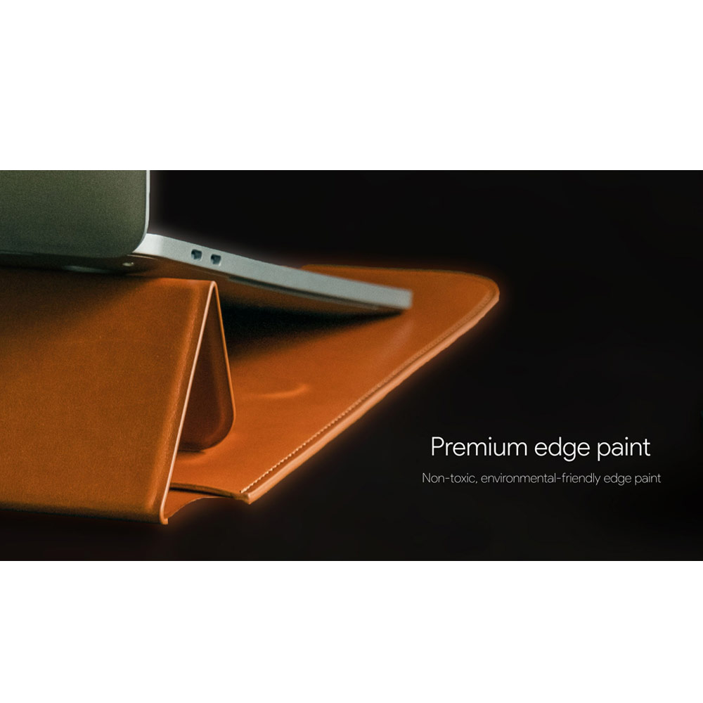 Picture of �Apple MacBook Pro 13\" 2020 Case | Switchasy EasyStand Classic Hand Stitched Leather Sleeve Carry Case Standable Design for Macbook Air 13 M1 2020 2021 Macbook Pro 13 2020 2021 13 inches Laptop (Midnight Blue)